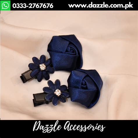 Navy Blue Hair Pins For Girls Dazzle Accessories