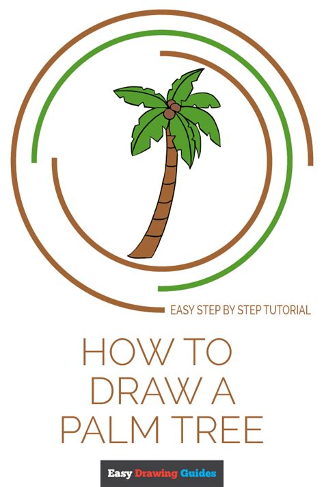 How To Draw A Palm Tree Easy Step By Step Tutorial