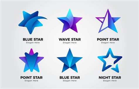 Stars Logo Collection 1576524 Vector Art At Vecteezy