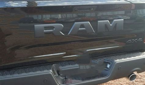 Buy 2015 Dodge Ram 1500 Rebel Tailgate Ram Emblem Letters Black Oem New