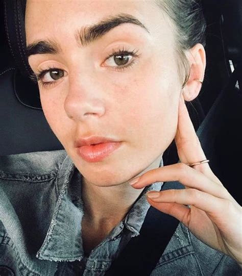 What Your Favorite Celebrities Look Like Without Makeup Lily Collins