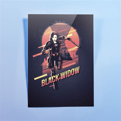 Artstation Black Widow Retro Print