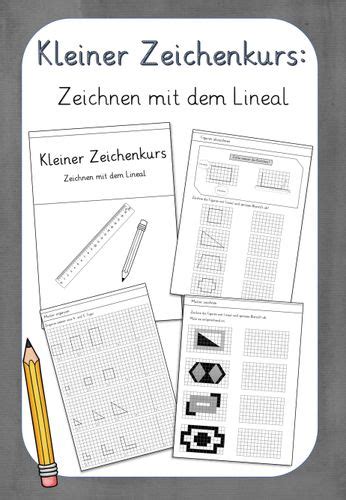 Kleiner Zeichenkurs Zeichnen Mit Dem Lineal Unterrichtsmaterial In