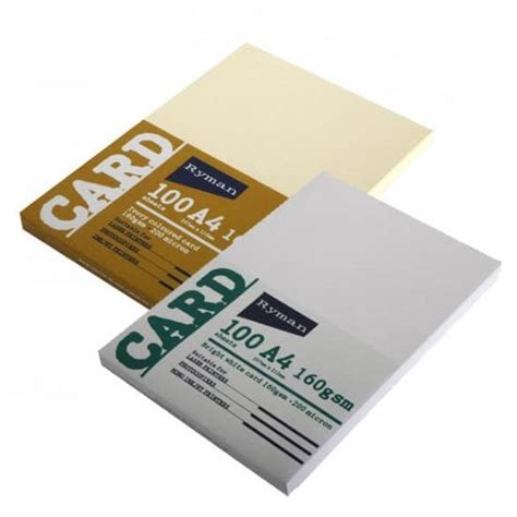 Card A4 160gsm 100 Sheets
