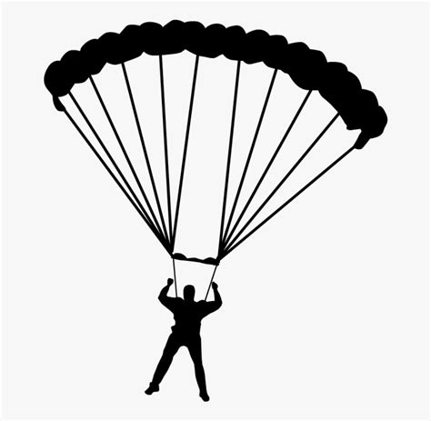 Parachute Parachuting Drawing Paratrooper Drawing Of A Parachute