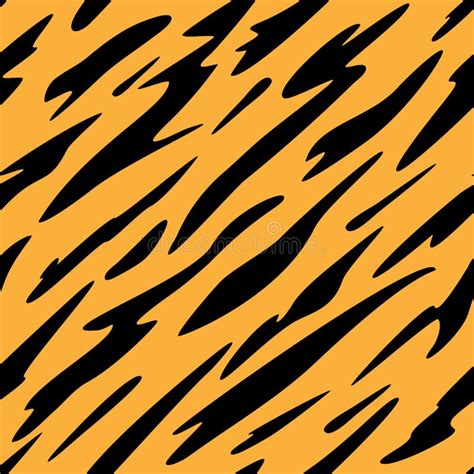 Abstract Black And Orange Stripes Seamless Repeating Pattern Vector