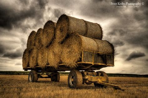 Hay Bales Trailer Peter Kesby Photography