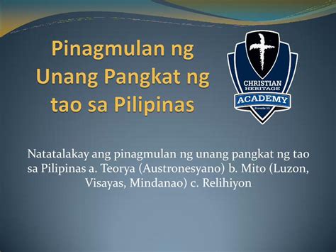 Pdf Pinagmulan Ng Unang Pangkat Ng Tao Sa Pilipinas Dokumentips