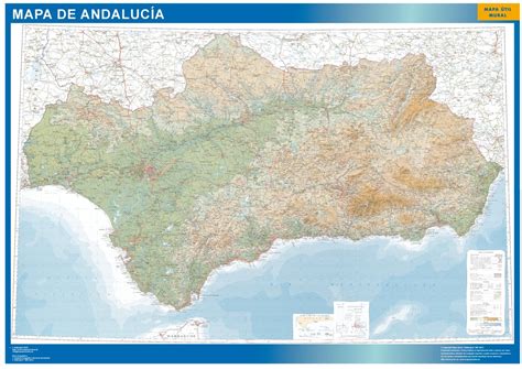 Andalucía Mapas Carreteras Mapas Murales España Y El Mundo