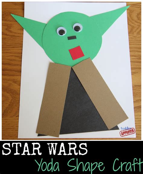 Toddler Approved Star Wars Yoda Shape Craft