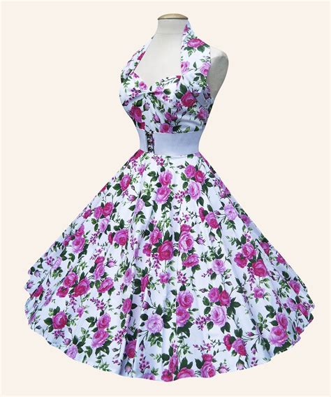 50s Halterneck Floral Dress 1950s Dresses From Vivien Of Holloway 50