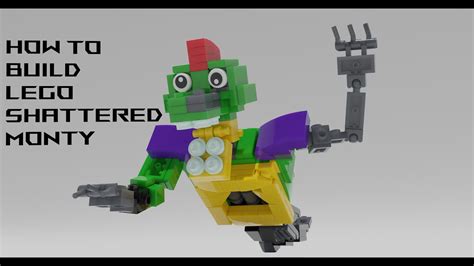 How To Build Lego Shattered Monty From Fnaf Security Breach Youtube