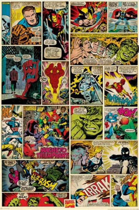 Marvel Comics Panels Wall Art Choose Either A Stunning Canvas Etsy