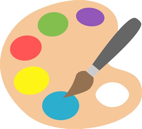 Transparent Cartoon Paint Palette Handmade By Zurek