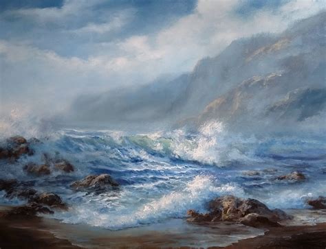 Windy Seascape Oil Painting By Kevin Hill Check Out My Youtube