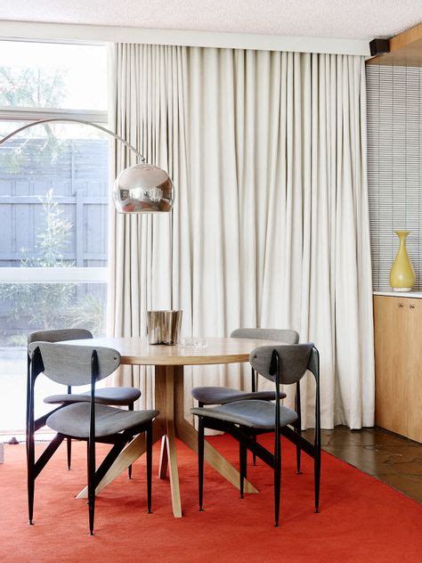 Mid century modern window treatment using ultra suede fabric, ultra suede is a great add on for making a standard slipcover for your family sofa or chair. Kitchen window treatments mid century for 2019 | Midcentury modern dining chairs, Mid century ...