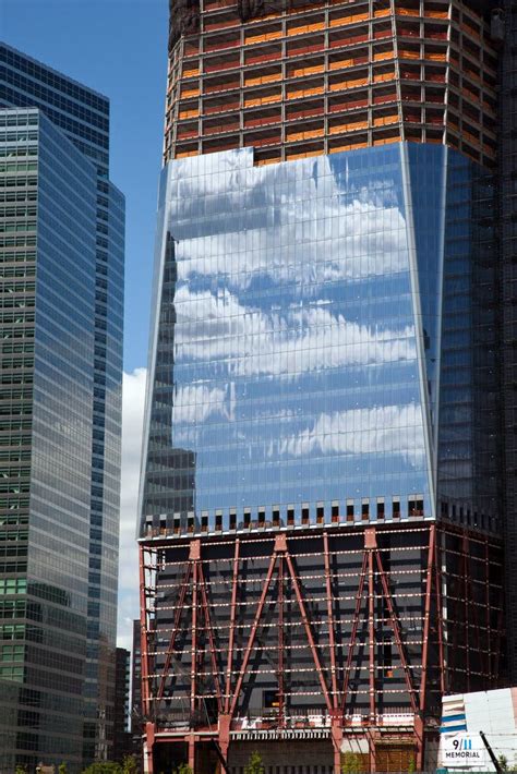 At 1 World Trade Center Effort To Cover Base In Glass Is Dropped The