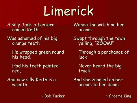 Ppt Limerick Powerpoint Presentation Free Download Id2030623