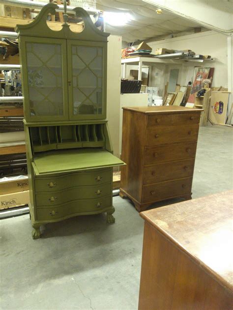 A wide variety of secretary desks options are available to you, such as specific use, material. Gallery Buff and Wythe Blue Painted Vintage Secretary ...
