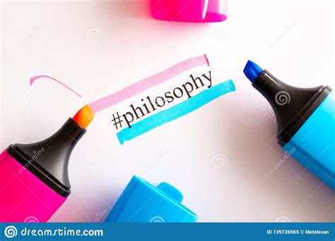 On A White Paper Written Tag Philosophy Circled In Different Color