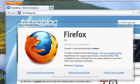 Mozilla Firefox 7 Download Do Navegador Tecnoblog