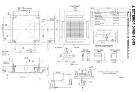 Mitsubishi Ceiling Cassette Fdt50cr S 20hp Ceiling Cassette