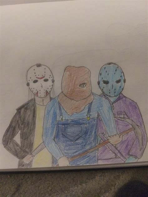 I Drew And Colored My Favorite Jason Designs Rfridaythe13th