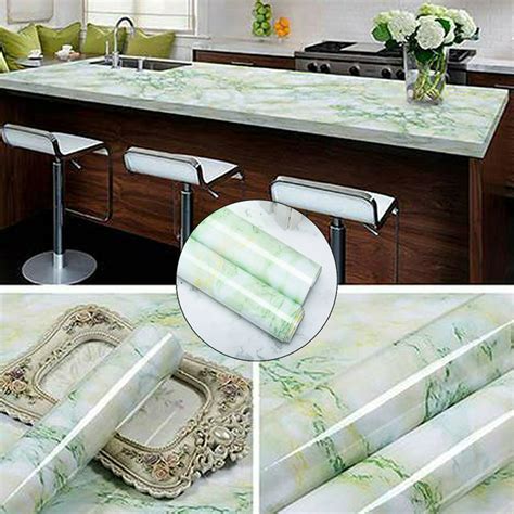 Marble Stick Granite Wallpaper For Kitchen Backsplash Cabinets Cover