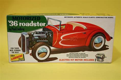 Vintage Rare Lindberg Toy Car Ford A Rod Motorized Roadster Usa Made Ebay Model