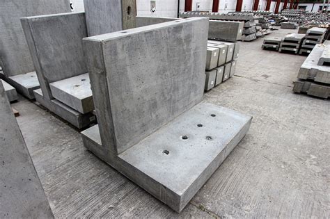 Precast Concrete Retaining Walls Concrete L Shaped Walls Milbank