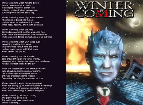 Winter Is Coming Poem Version By Extraterrestrialarts On Deviantart