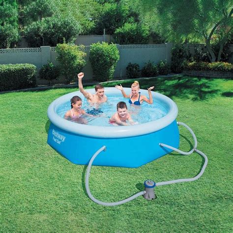 Bestway 8 Ft X 8 Ft X 26 In Round Above Ground Pool In The Above Ground