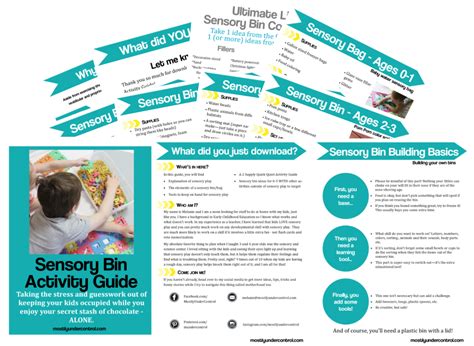Sensory Bin Guide | Sensory bins, Sensory, Toddler activities