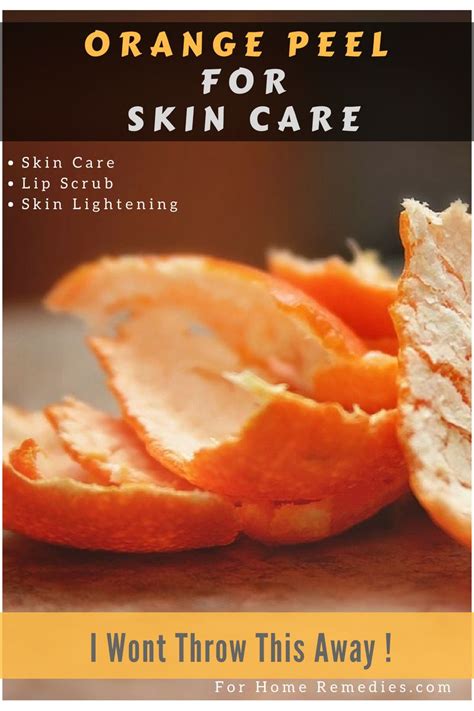 Orange Peel Home Remedies Natural Skin Lightening And Lip Scrub With