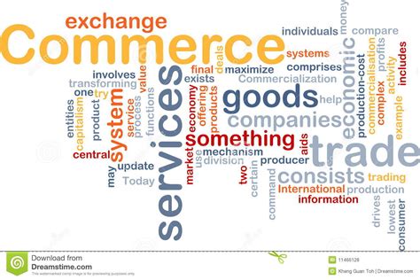 Commerce Word Cloud Royalty Free Stock Photos Image 11466128