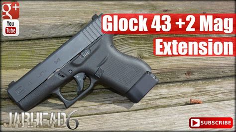 glock 43 2 mag extension by taran tactical