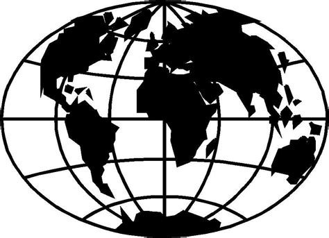 Black and white globe black background. World black and white world globe clipart - Clipartix