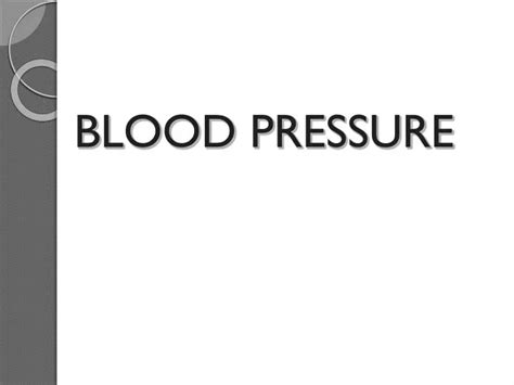Ppt Blood Pressure Powerpoint Presentation Free Download Id5573559