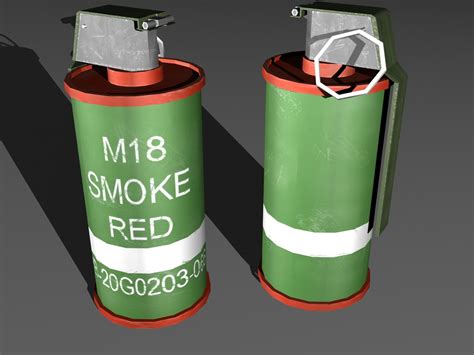 3d Model Of M18 Smoke Grenade