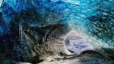 🥇 Blue Landscapes Nature Snow Ice Cave Wallpaper 80998