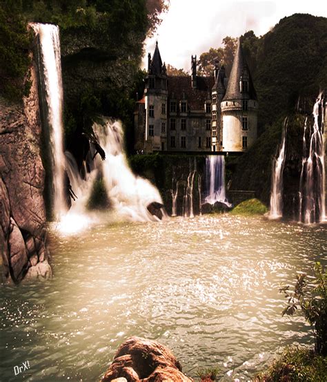 Castle Waterfalls By Pedrodrox On Deviantart