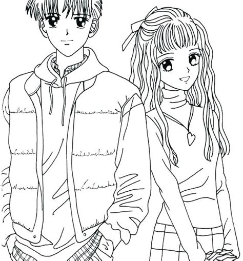 Cute Couple Coloring Pages At Free Printable