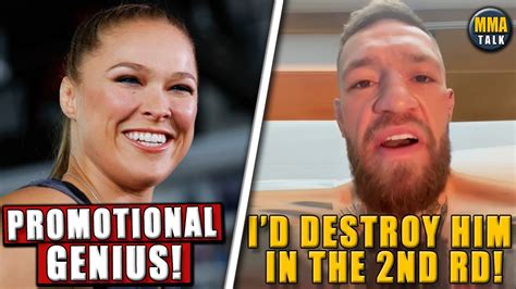 Ronda Rousey PRAISES Conor McGregor For Post Fight Antics At UFC 264