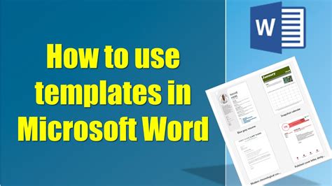 Using Templates In Microsoft Word Microsoft 365 Resume Templates