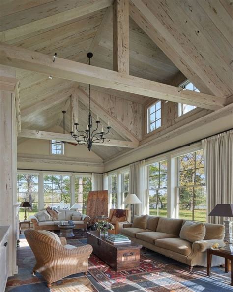 Whether you want clean parallel lines or a more complex truss design, faux beams help you make great use of empty space to enhance the overall ambiance of the room. 50+ Vaulted Ceiling Ideas to Make Spaciousness in Style