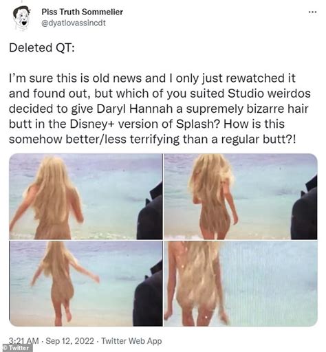 Disney FINALLY Restores Daryl Hannah S Nude Butt In Rom Com Splash Daily Mail Online
