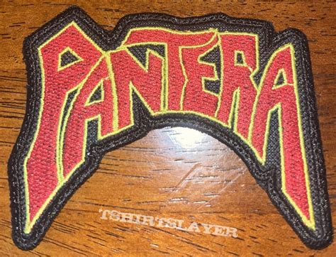 Pantera Logo Embroidered Patch Tshirtslayer Tshirt And