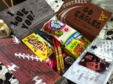 Gift ideas for boyfriend in college. package 1,600×1,195 pixels | Football care package ...
