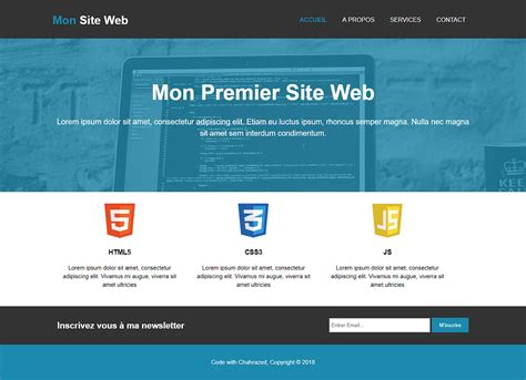 Créer son premier site web  partie 1  Page d’accueil — HTML  by