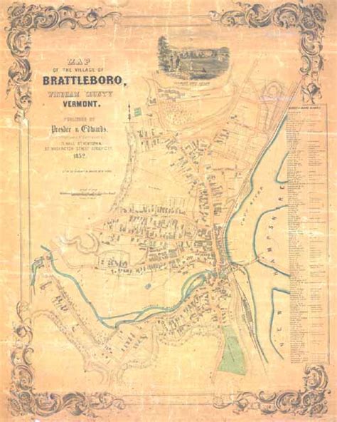 Old Maps Of Brattleboro Vt